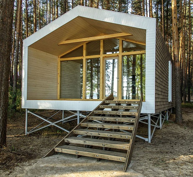 Сваи под каркасный дом в Белогорске (Крыму)