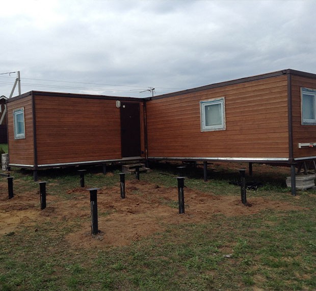 Винтовые сваи под бытовку в Белогорске (Крыму)