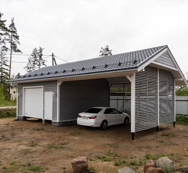 Монтаж винтовых свай под гараж в Белогорске (Крыму)