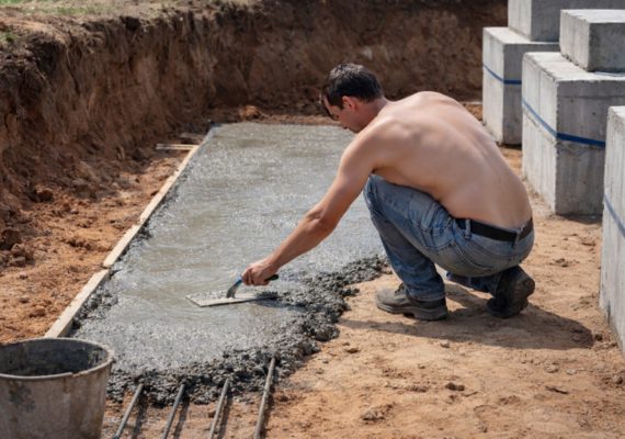 Заливка бетона